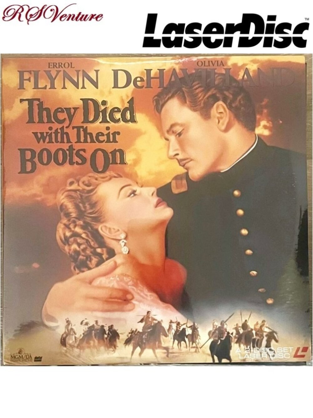 LaserDisc Film "THEY DIED WITH THEIR BOOTS ON".